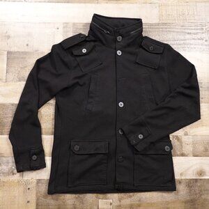 BUCKLE Kane & Unke Military-Style Utility Jacket Men’s Medium – Black